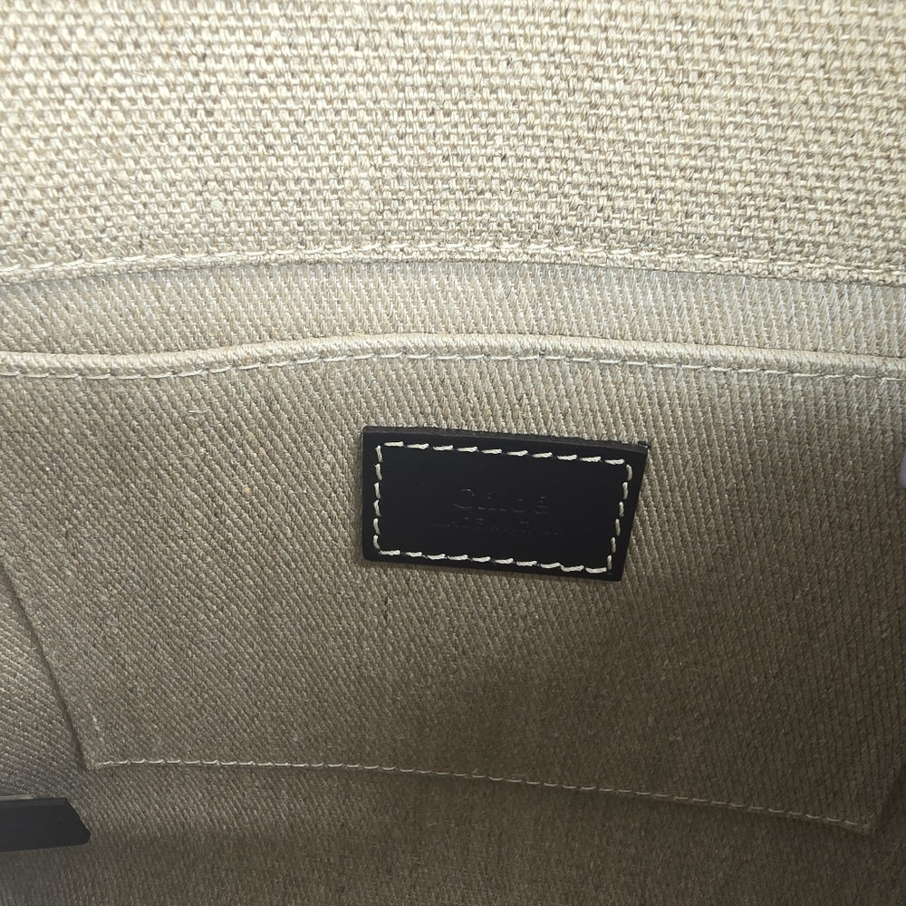 Chloé Small Woody Tote Bag in Beige and Blue - Picture 12 of 14